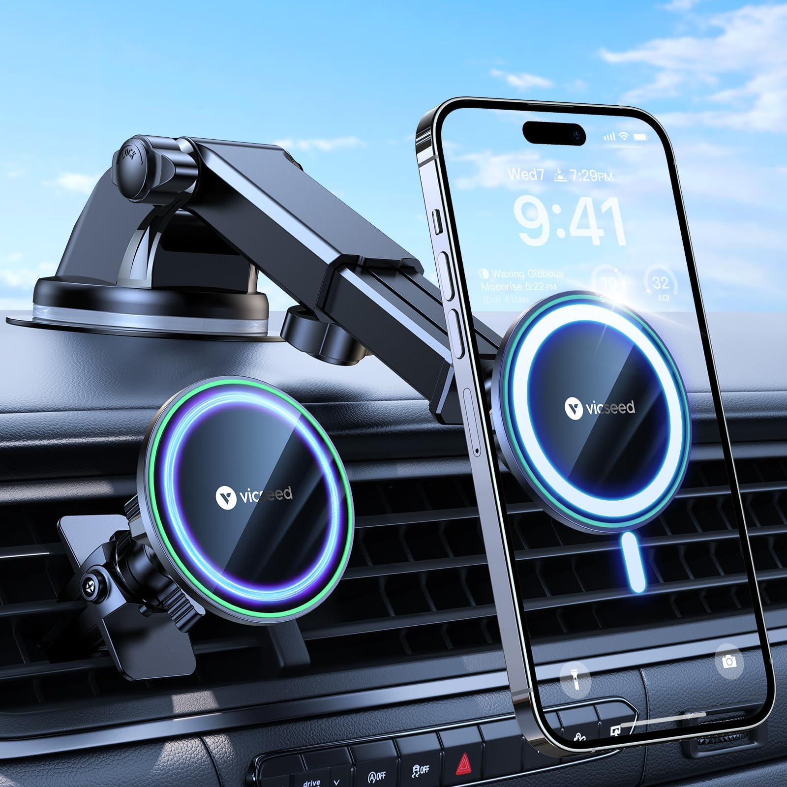 Callstel Universale Handy-Halterung Für Kfz-Lüftungsgitter, Magnetisch