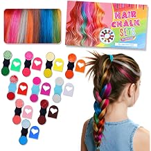 Hair Chalk for Girls Set, 10 Pieces Washable Hair Chalk Combs for Children, Temporary Hair Colour for Girls 4-12 Years for Party, Cosplay, Children's Birthday, DIY Fun & Creativity