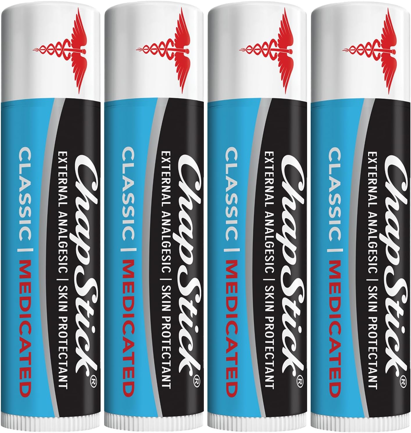 ChapStick Medicated Lip Balm 4-Pack