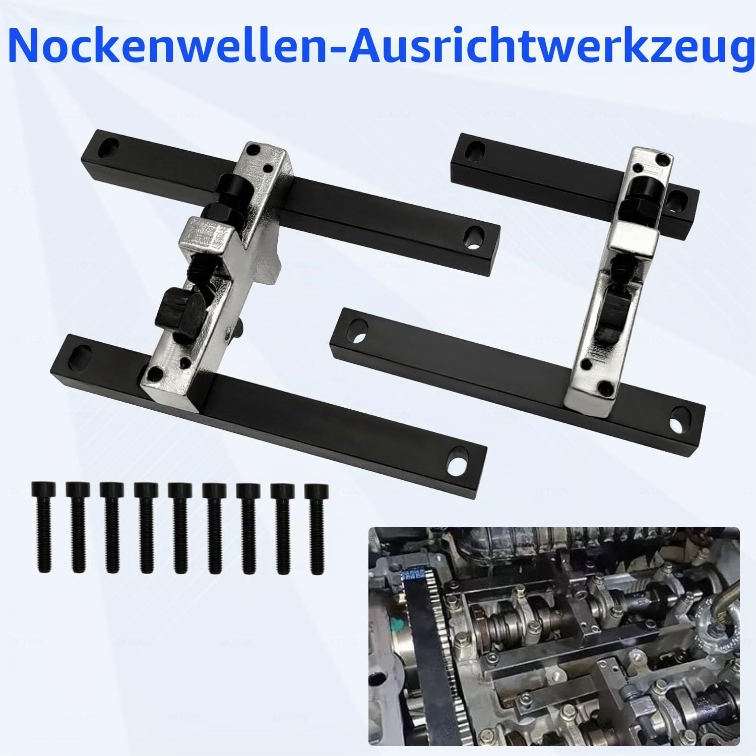 ZKTOOL Motorriemen-Zeitsteuerungswerkzeug, Kompatibel mit Ford 1,0 SCTI ECOBOOST 3-Zylinder-Benzinmotor, Werkzeug für die Einstellung des Zahnriemens, 303-1605/1 und 303-1605/2