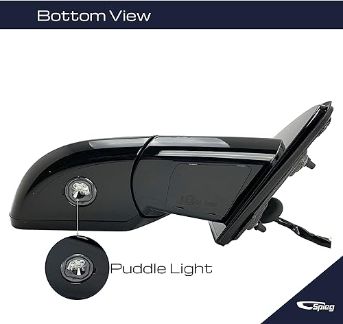 Miniatura 4 de Spieg Espejo lateral del pasajero para Chevrolet Suburban Tahoe GMC Yukon XL Power Adj 2015-2020, lámpara de charco calentada, memoria de pintura