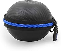 Vista 2 de CASEMATIX Funda de transporte negra con interior azul compatible con cámara Tamagotchi Pix interactiva virtual mascota, incluye solo funda