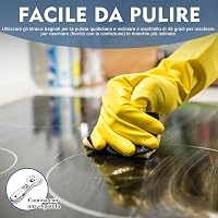 NOXTON 60 cm-es Üvegkerámia Főzőlap 4 Égővel Fekete Elektromos Érintésvezérlés 9 Fokozat 8