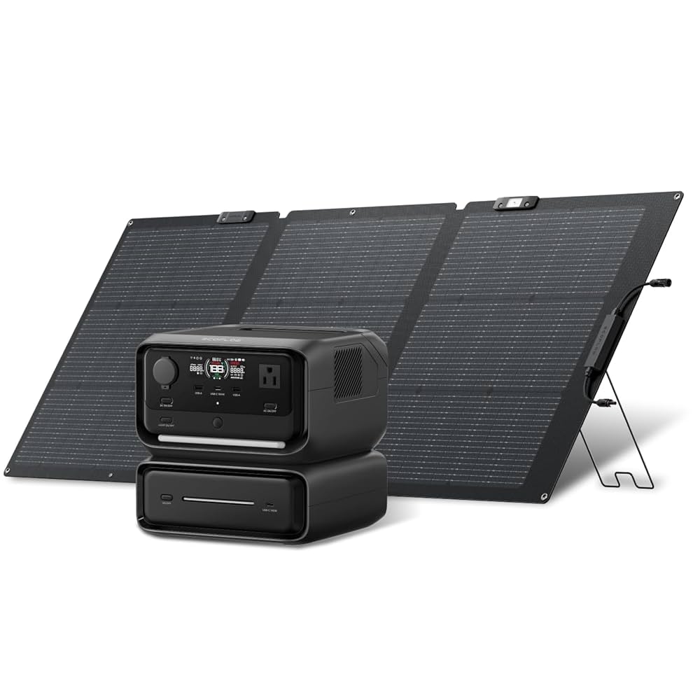 Amazon | EcoFlow RIVER 3 Max ポータブル電源 ソーラーパネル