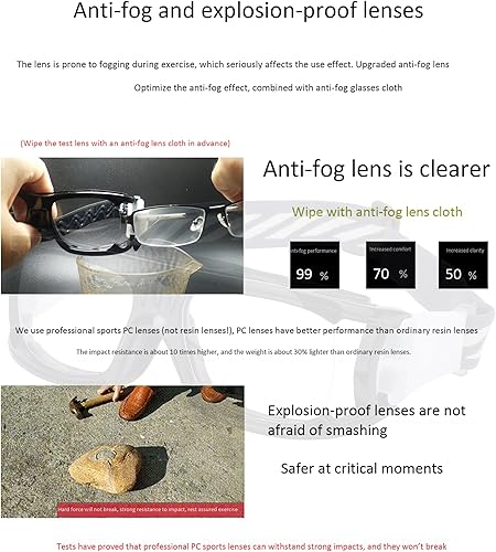 Miniatura 4 de Gafas deportivas para hombre, gafas protectoras antivaho para baloncesto