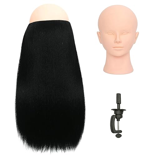 Miniatura 6 de FUTAI Extensiones invisibles de cabello humano 100% real, alambre transparente, tamaño ajustable, 4 clips de seguridad de 18 pulgadas, color negro,