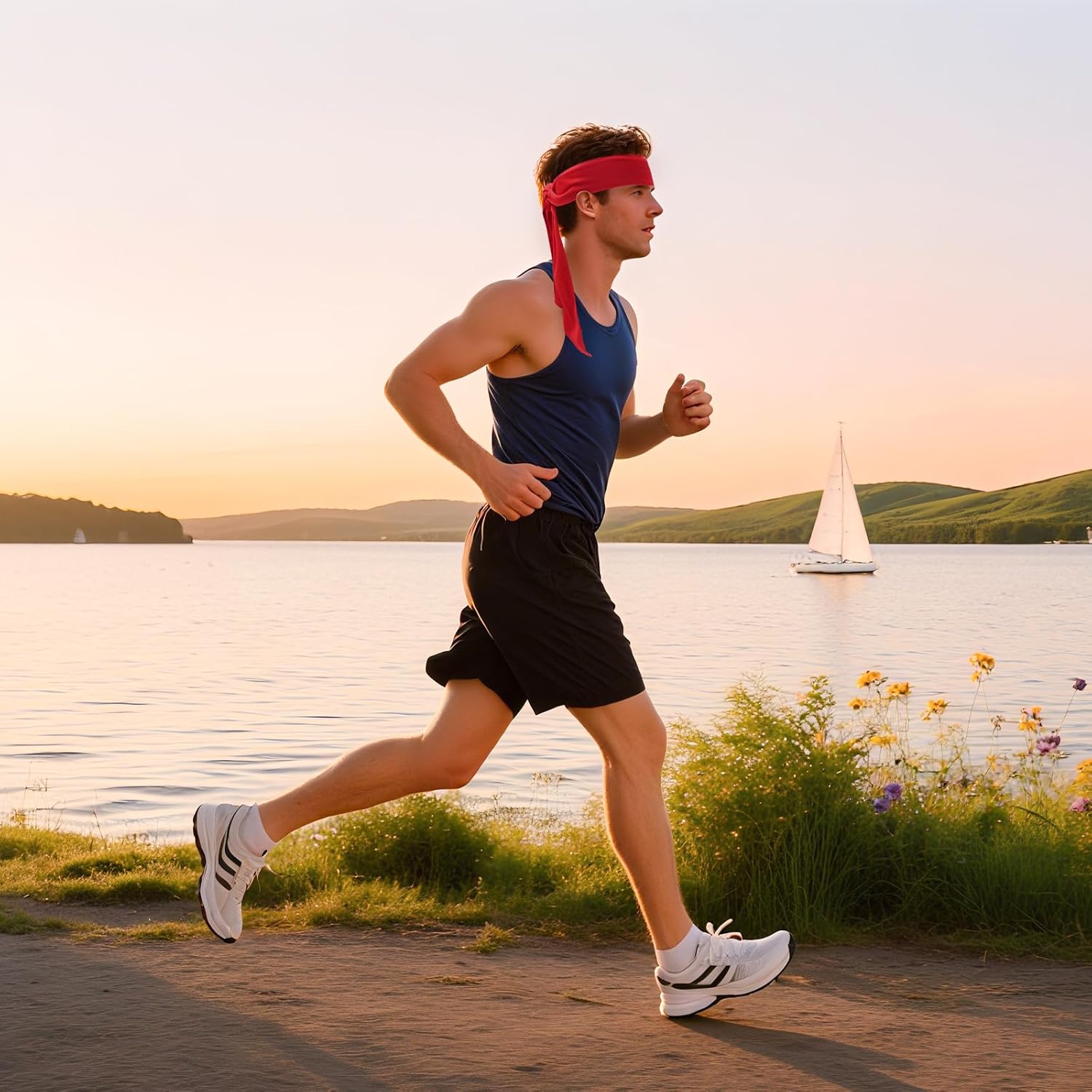 12 PCS Pirate Accessories for Men Women Pirate Bandana Headband Eye Patch Costume Party Favors Supplies for Halloween Night - Image 6