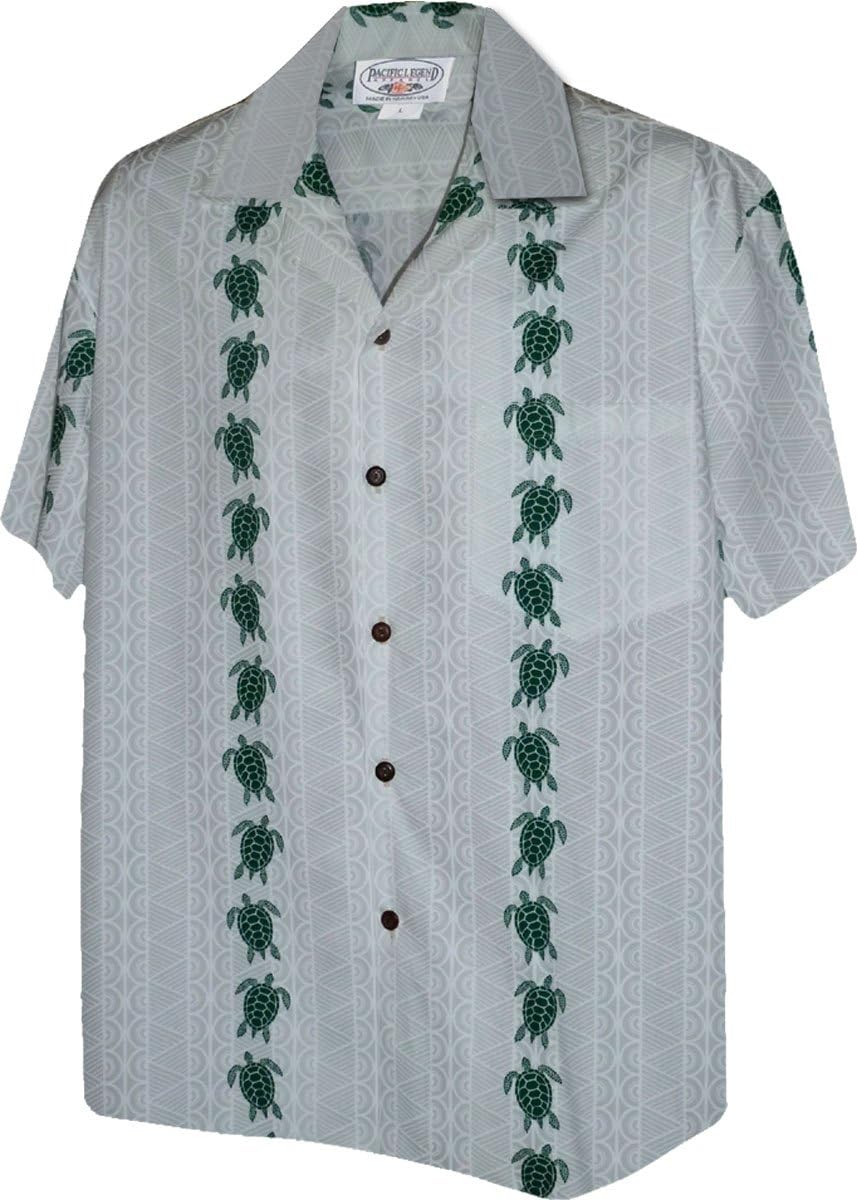 Turtle Panel Men's Aloha Shirts
