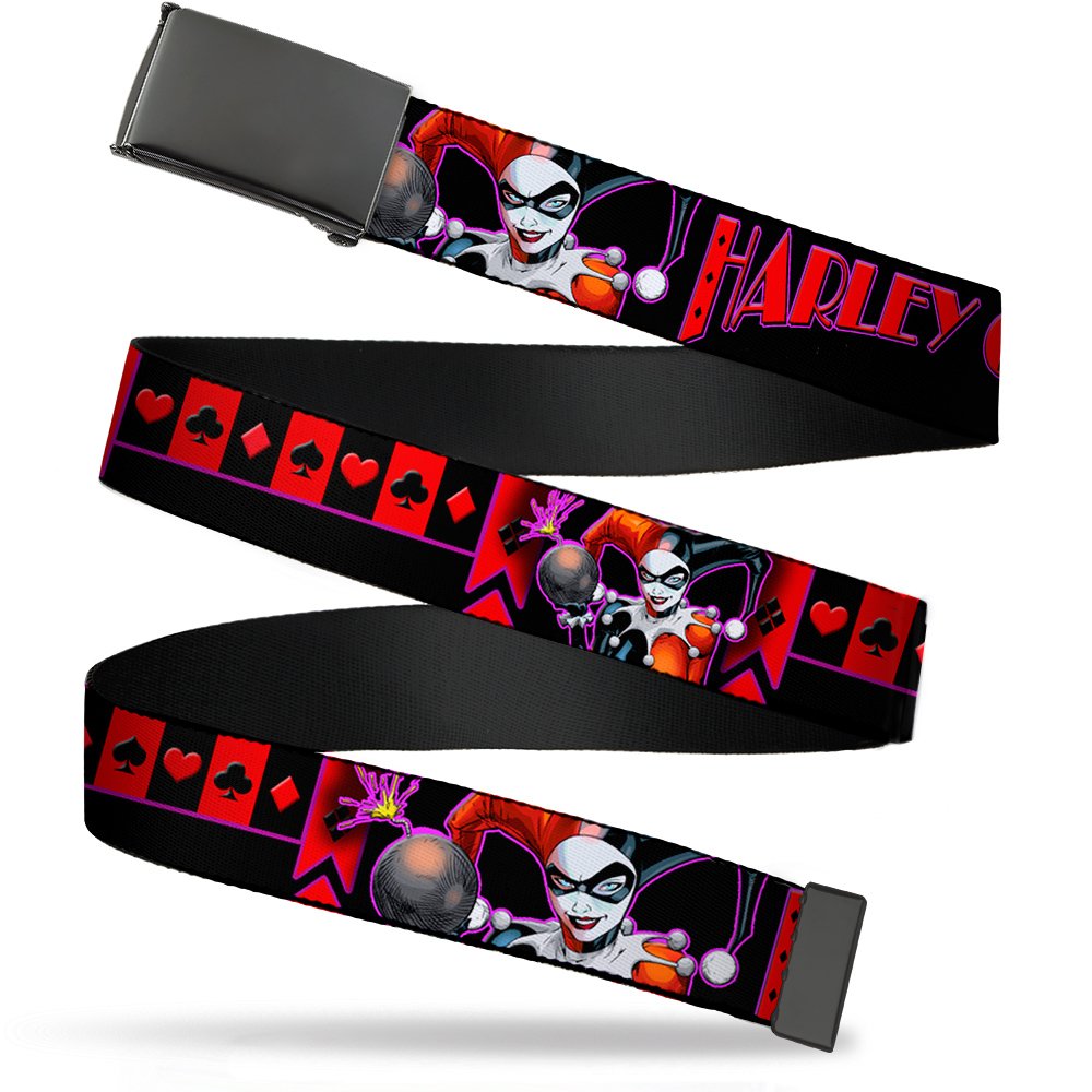 Buckle-Down Webgürtel Harley Quinn 3,8 cm