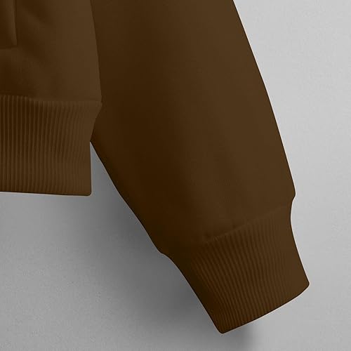 Miniatura 5 de Sudadera con capucha para hombre, casual, atlética, con cremallera completa, forro polar, para entrenamiento, correr, viajes, manga larga, con