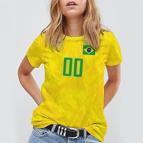 Miniatura 4 de Camisetas de fútbol personalizadas con banderas nacionales, nombre y número personalizados para hombres, mujeres, jóvenes, camiseta de fútbol,