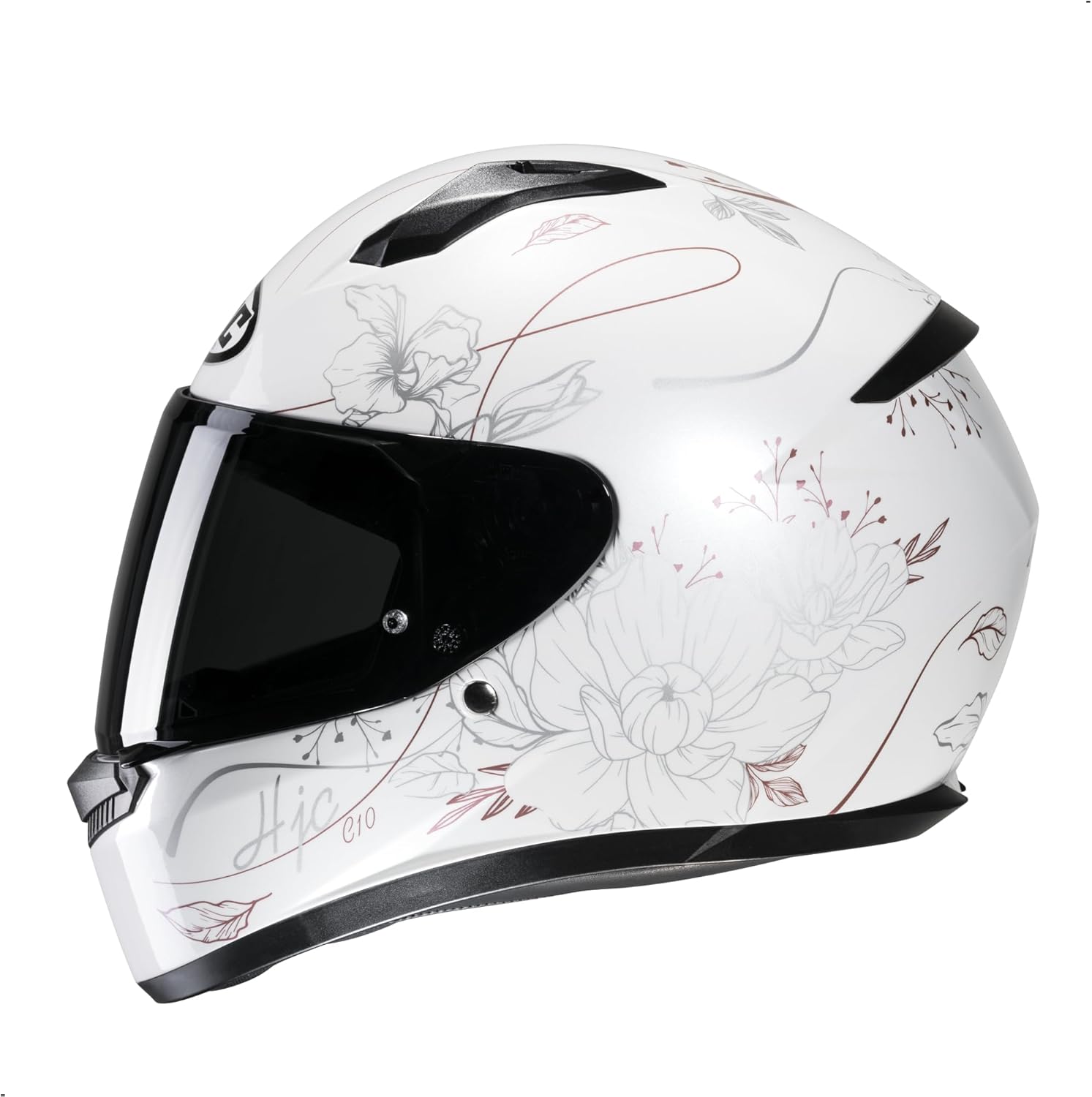 HJC C10 Epik Full Face Motorcycle Helmet with HJ-34P Pinlock Shield, DOT Approved (MC8, X-Small)