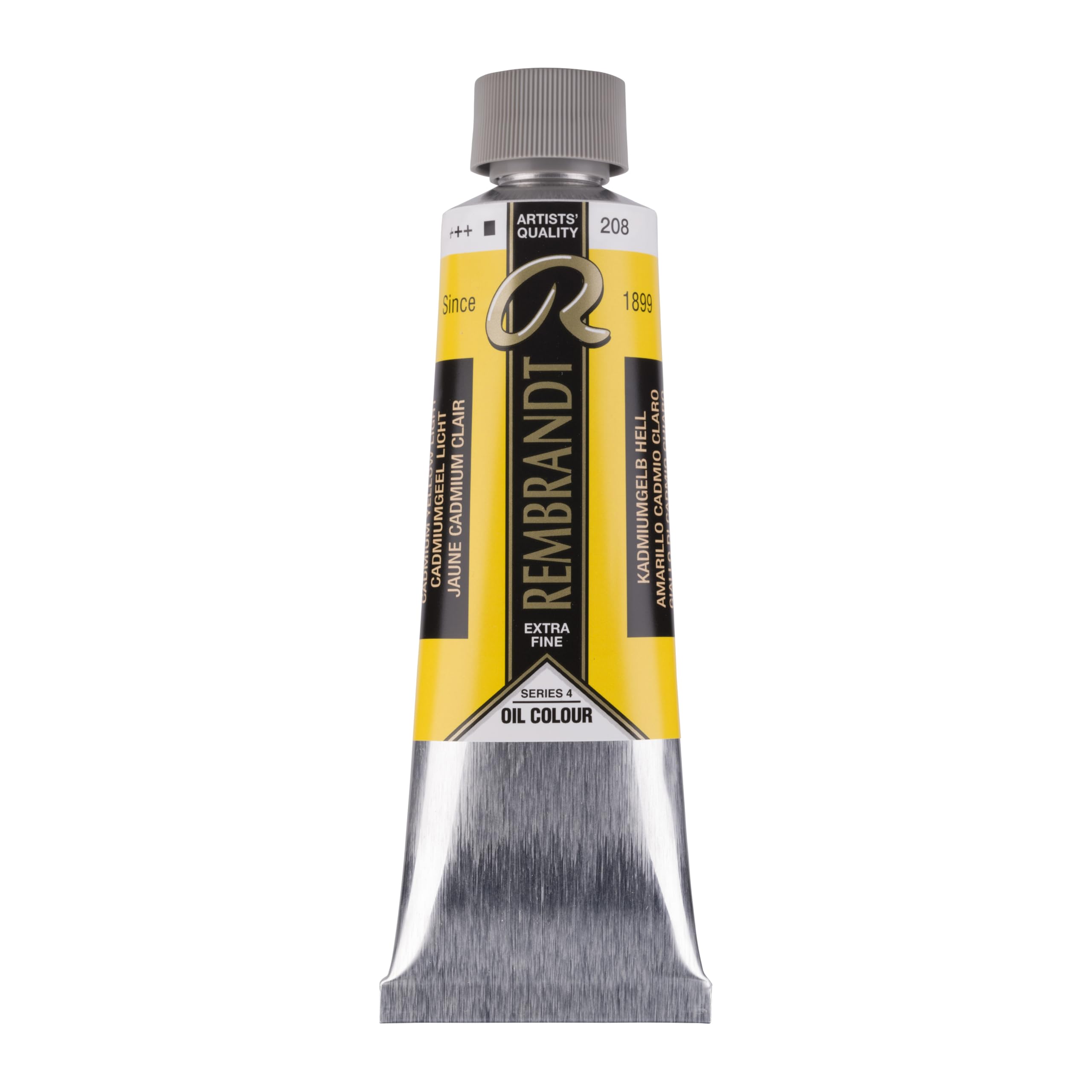 Rembrandt Oil Colour - Cadmium Yellow Light 208-150 ml Tube - Extra-Fine Quality with High Concentration Pigments - Maximum Lightfastness - Buttery Consistency for Clear Brush Strokes