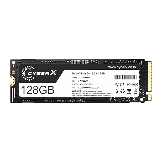 CYBERX 128GB PCIe NVMe SSD (CYM-280-128NV) at Rs. 1020