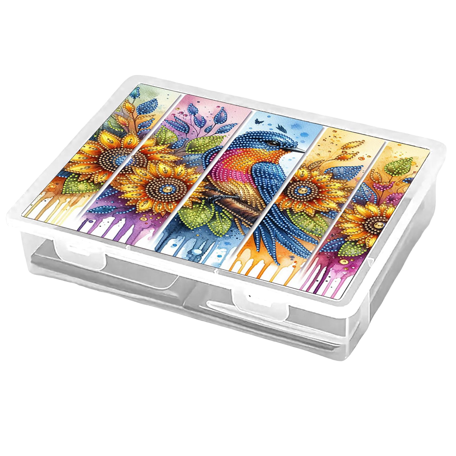 DIY 5D Diamond Painting Box Kits for Adults, DIY Full Diamond Painting Rhinestones Decorative Storage Box Stackable Crystal Mosaic Storage Container for Adults/Beginners Gift Idea Home Decor