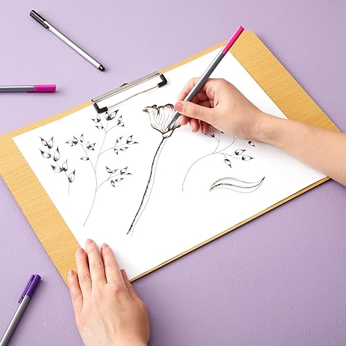 Miniatura 3 de Portapapeles de madera extra grande de 11 x 17.3 pulgadas, tablero horizontal de madera con clip para dibujo, 0.118 in de grosor - Tablero de