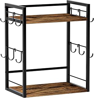 Dorhors 2 Tier Coffee Bar Accessories and Organizer,Multi-functional Mug...