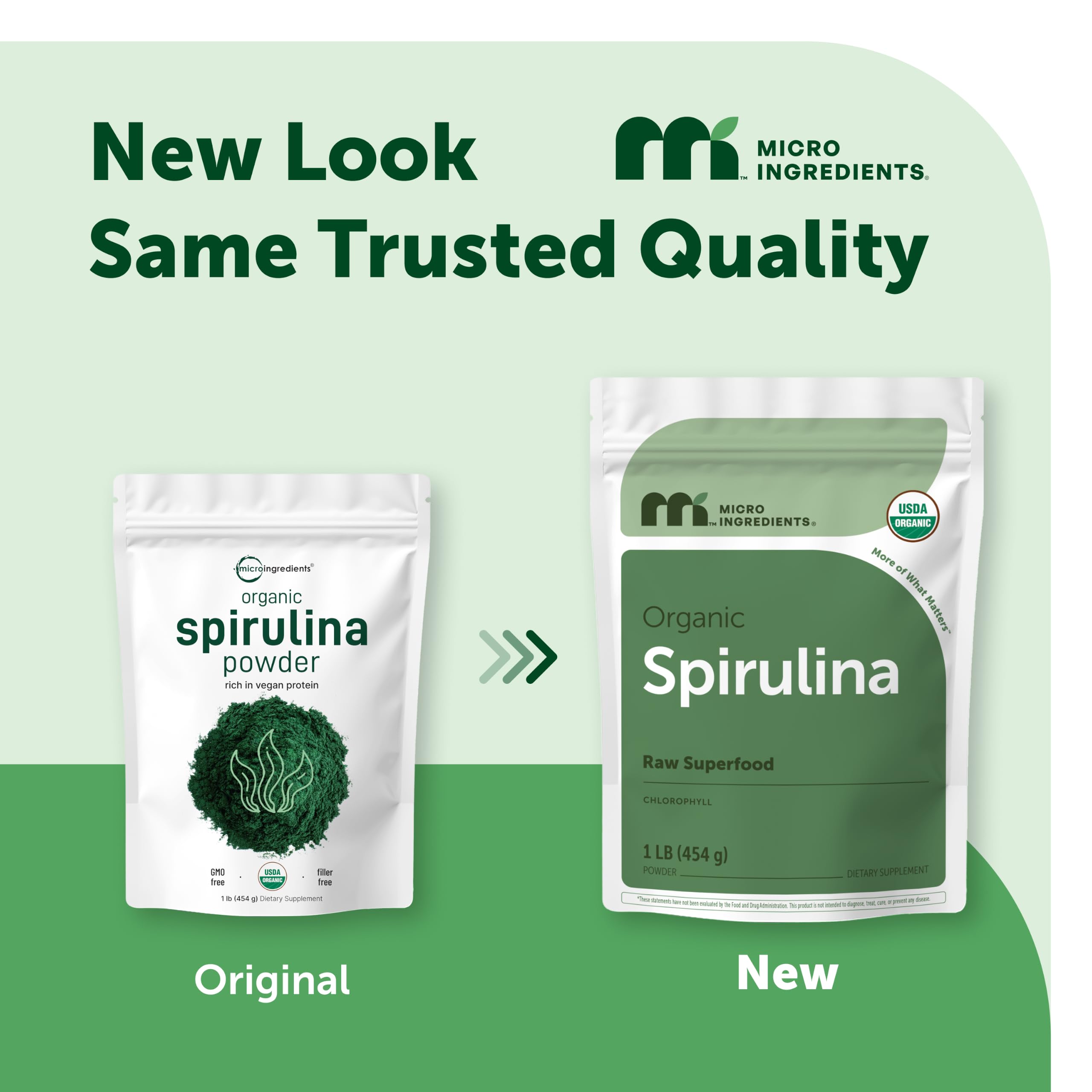 Organic Spirulina Powder, 1lb | Blue-Green Algae, Naturally Occurring Vegan Protein, Vitamins & Minerals | Source of Natural Chlorophyll & Enzymes | Non-GMO, Gluten-Free, No Additives — Amazon image 2
