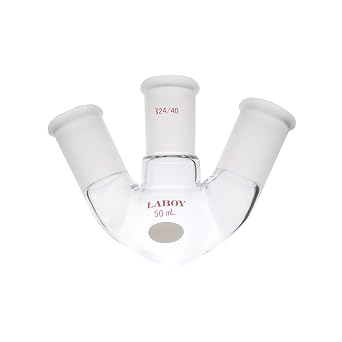 Laboy 3-Neck Round-Bottom Flask, 50mL, 24/40 Outer Joints