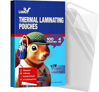 Uinkit 100Pack Legal Size Laminating Pouches, 8.5x14 Inches, 4Mil Thick - Bubble-Free, Crystal Clear Thermal Laminating Sheets for Documents, Menus, Certificates & School/Office Use
