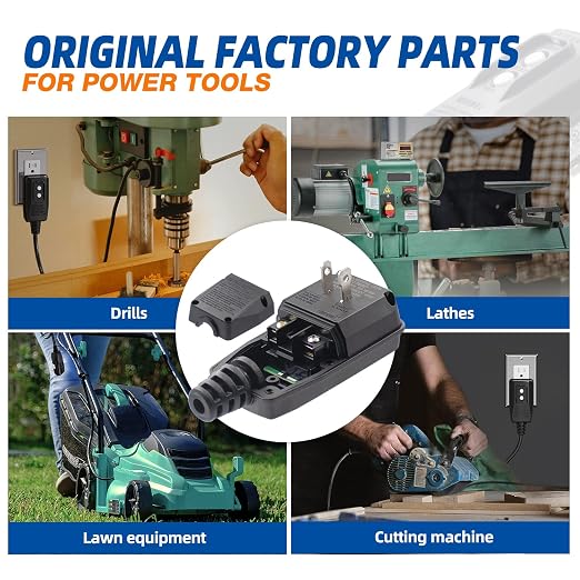 Enchufe de reemplazo GFCI manual 15 Amp 2 polos ELEGRP miniatura 3