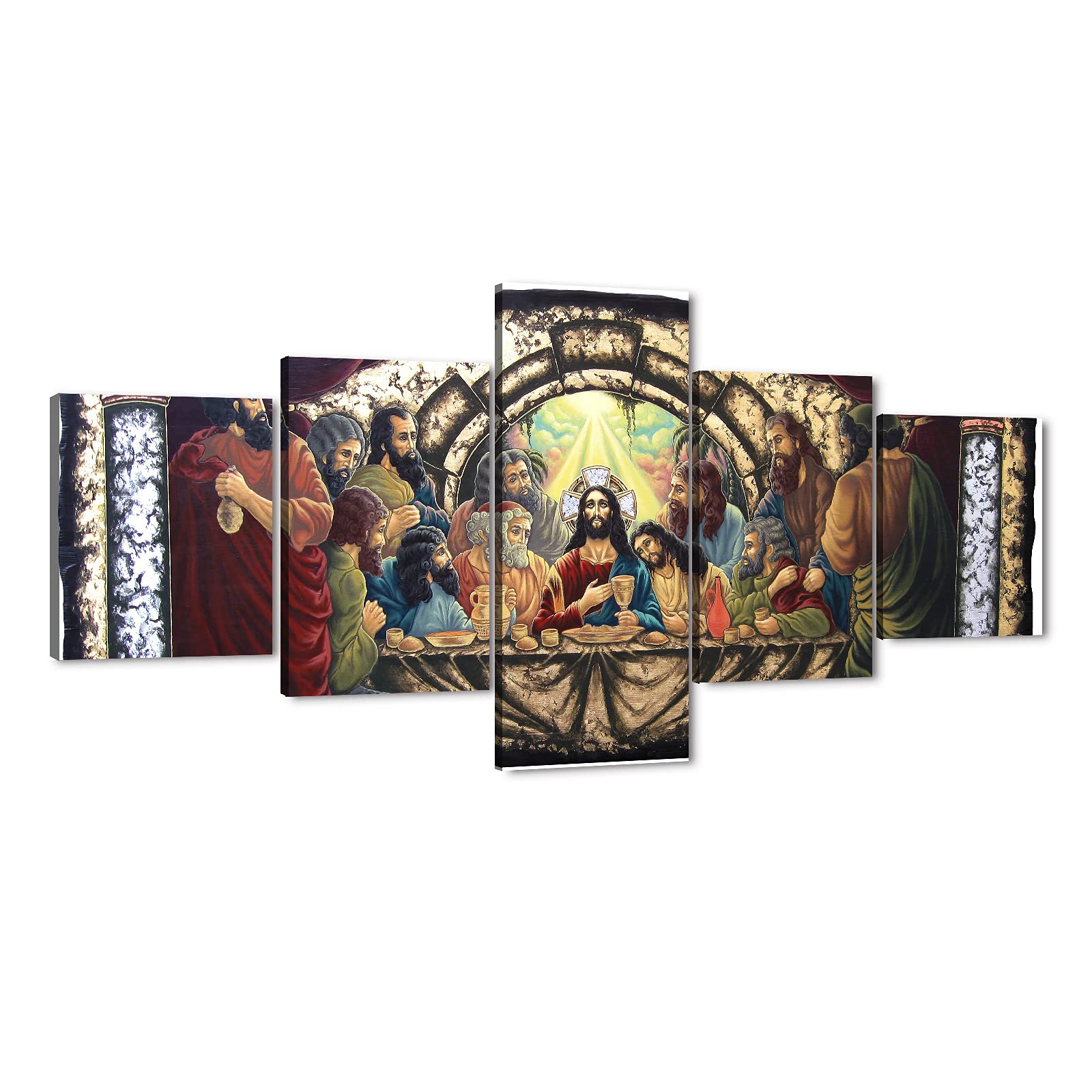 Buy The Last Supper Canvas Wall Art, 5 Pieces The Last Supper Wall