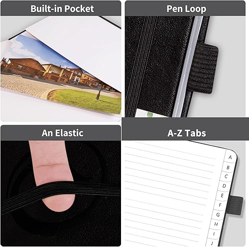 Miniatura 72 de Libreta de direcciones con pestañas alfabéticas, libro de contraseñas de tapa dura, organizador de direcciones para mantener un registro de números