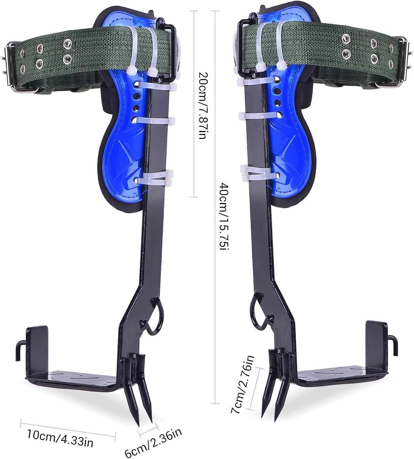 Climbing Equipment. Tree - Climbing Kits. Anti - Slip Climbing Tools with footboards. —— Forestry Operation Equipment Suitable for Rock Climbing, Tree Trimming, Hunting, and Fruit Picking.