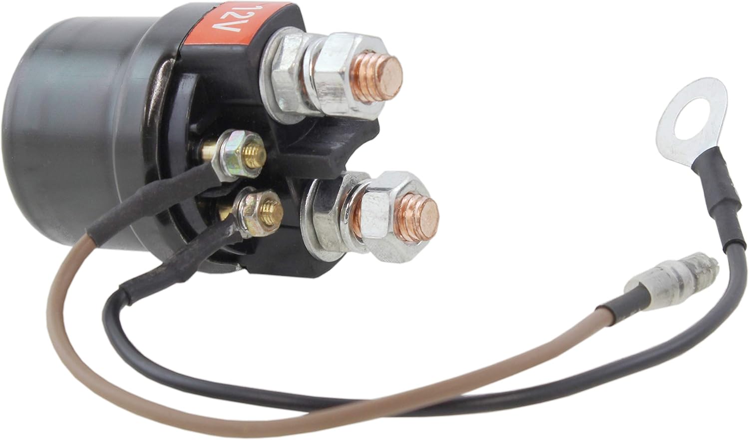 New Starter Solenoid for Yamaha Mariner Mercury Marine Applications 12V 4 Terminals Intermittent Duty w two leads 89-825096T 825096T01 825096T 5030783 6G1-81940-00-00 6G1-81941-10 6G1-81941-10-00