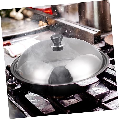 Miniatura 7 de Tapa universal de acero inoxidable para ollas y sartenes, tapa de sartén redonda con perilla, tapa de sartén, tapa de utensilios de cocina, tapas