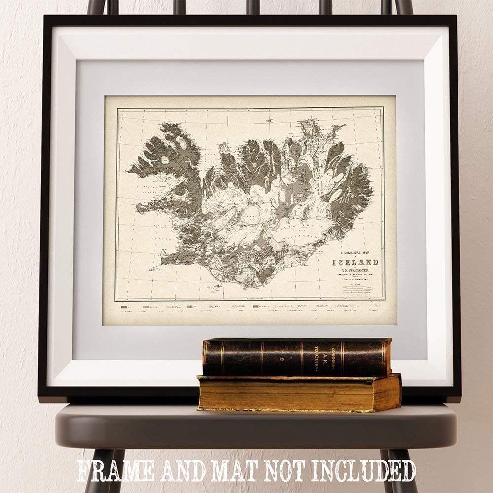 1901 Iceland Map-Vintage Cartography for Antique Enthusiast & History Buff-11x14 Unframed Poster-Topography, Geographic Exploration, & Nautical Charm-Map Collector Library, Study, or Living Room Decor - Image 5
