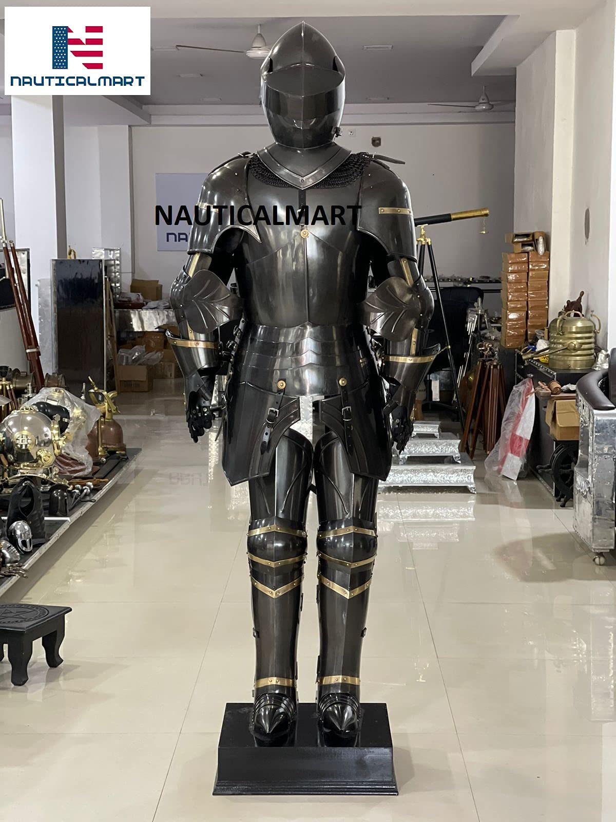 NauticalMart Medieval Knight Suit of Armor 15th Century Fully Articulated Larp Armor Suit