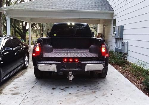 Miniatura 3 de iJDMTOY - Barra de luz LED para camiones y remolque con 3 lámparas, compatible con Ford F-150 F-250 F-350 F-450 Dodge RAM 1500 2500 3500 Chevy