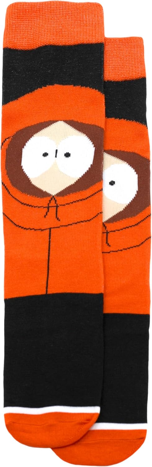 Hyp South Park 6 Pair Pack Novelty Crew Socks for Men - Stan, Kyle, Cartman, Kenny, Butters, Towelie, Shoe Size 6-12