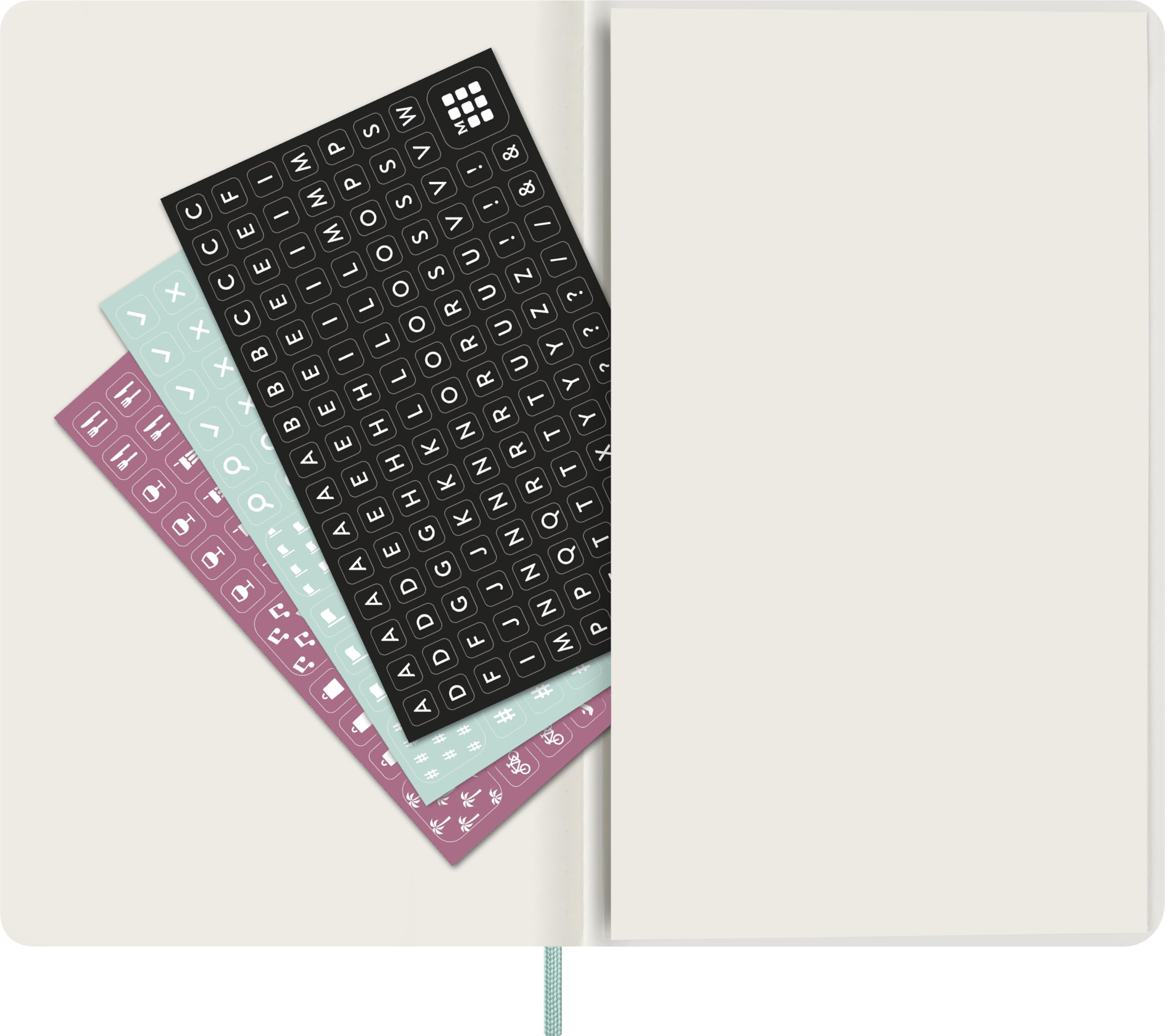 Moleskine Wochenkalender 2027, Precious and Ethical, 12-Monats-Planer mit Platz für Notizen, Veganes Softcover und Geschenkbox, Format Large 13x21 cm, Salbeigrün