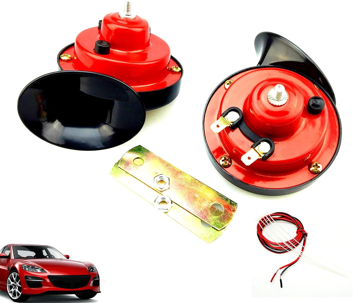 Car Horn Car Electric Horn pair Truck Horn Electric Double Horn 130DB Air Horn Horns