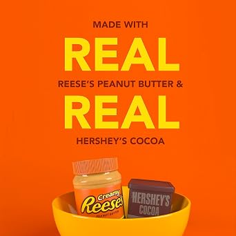 Reese's Puffs, Chocolatey Peanut Butter Cereal, 16.7 OZ Large Size Box (Pack of 4)