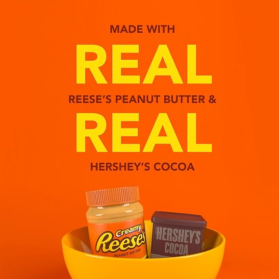 Reese's Puffs, Chocolatey Peanut Butter Cereal, 16.7 OZ Large Size Box (Pack of 4)