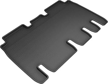 3D MAXpider L1TL01121509 All-Weather Floor Mats Compatible with Tesla Model X 5-Seater 2016-2021 Custom Fit Car Floor Liners, Kagu Series 2nd Row, Black | All-Weather Protector, Waterproof, Easy-Install, Heavy Duty Custom-Fit Floor Liners - Second Row