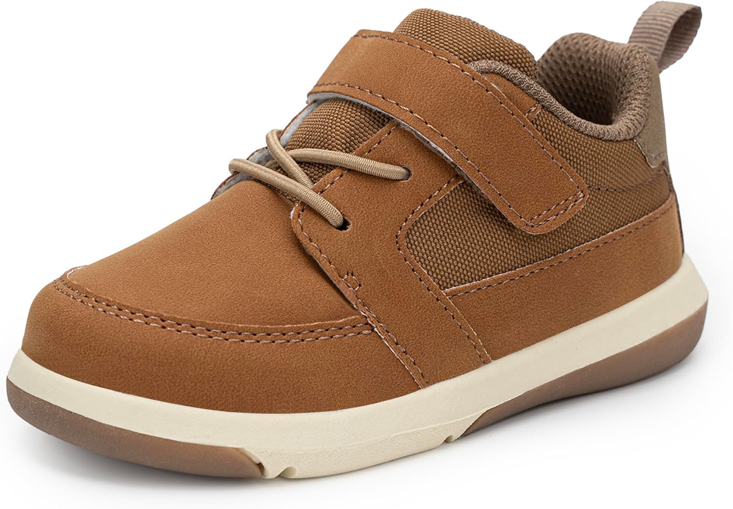 SKYWHEEL Toddler Boy Shoes Stain and Water Resistant PU Upper Casual Sneakers for Toddlers with Hook and Loop Easy On and Off Comfort Outsole Non-Slip Lightweight for Running Walking School