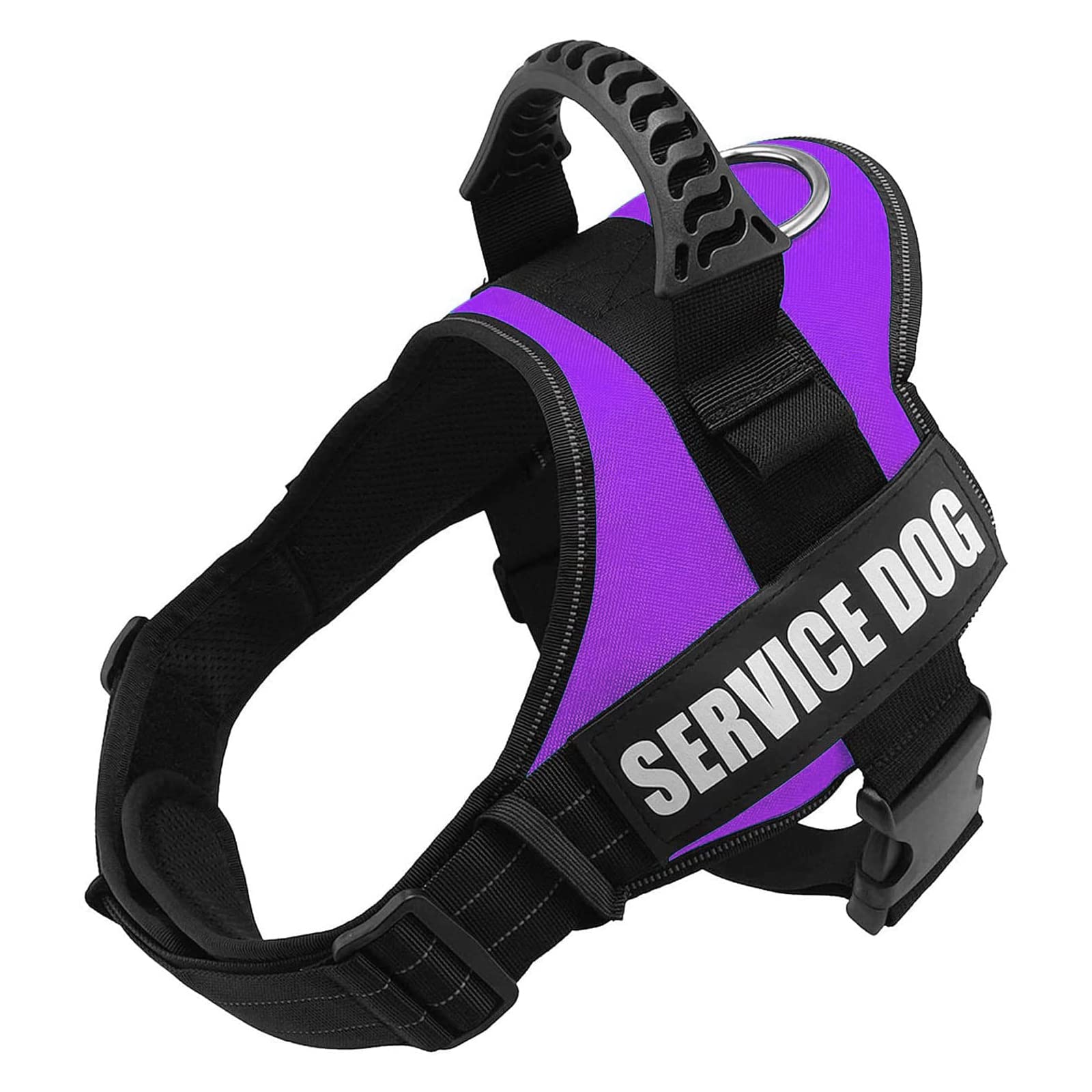 Arnés Personalizado para Perros, Reflectante Ajustable, Arnés Antitirones Suave Acolchado Cómodo Transpirable Arnés Chaleco para Perros Pequeños, Medianos y Grandes (XS, Púrpura)