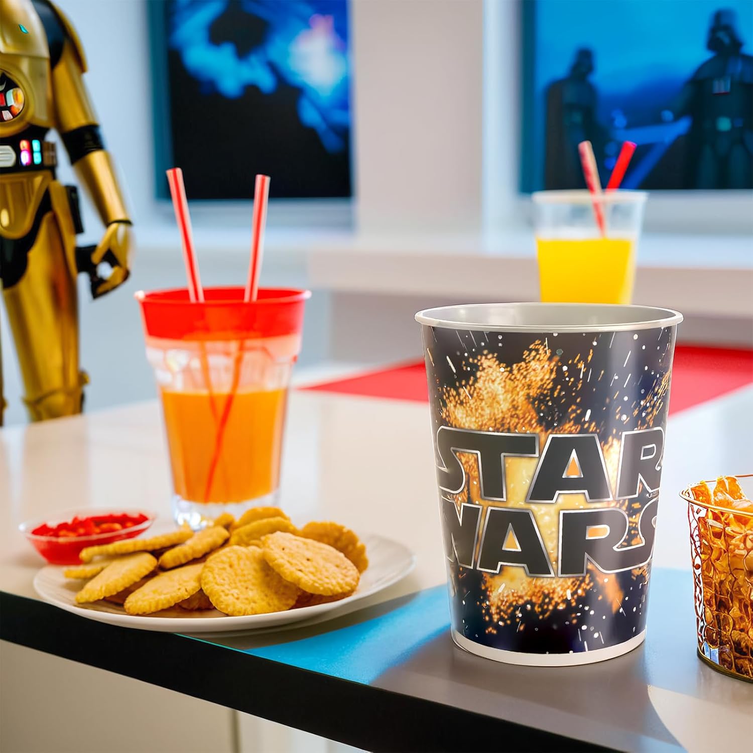 Multicolor Plastic Star Wars Classic Stadium Cup (16oz) 1 Count - Iconic & Eco-Friendly Material, Perfect for Every Galactic Gathering - Image 5