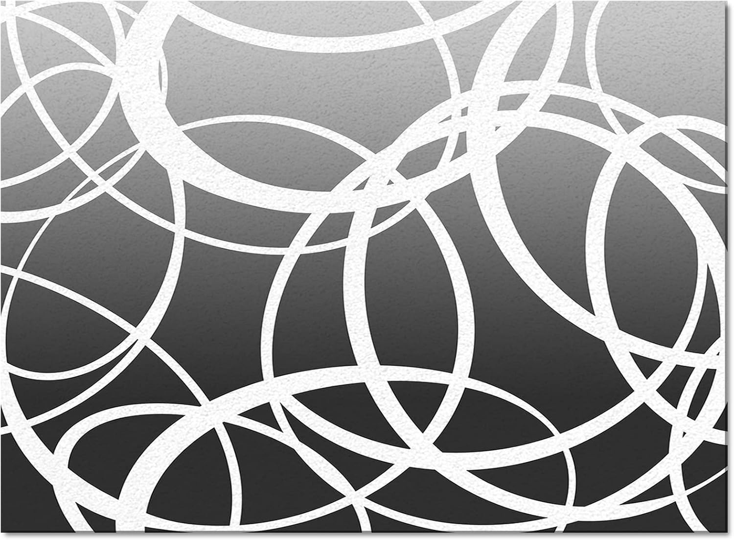 Large Area Rug, Gray Ombre Non-Slip Indoor Accent Area Carpet, Modern Grey White Geometric Abstract Art Fluffy Shaggy Runner Rug for Living Room, Bedroom, Kids Room, 2'7"x 5"