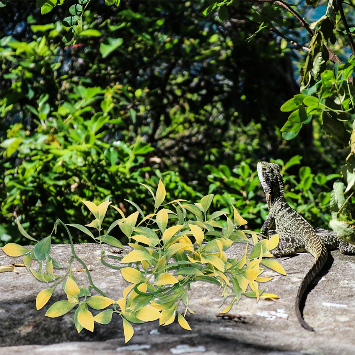 UPKOCH 6piezas Plantas para Reptiles de Plástico para Decorar Terrarios Enredaderas Artificiales Colgantes para Acuarios de Reptiles Decoración para Terrarios de Serpientes