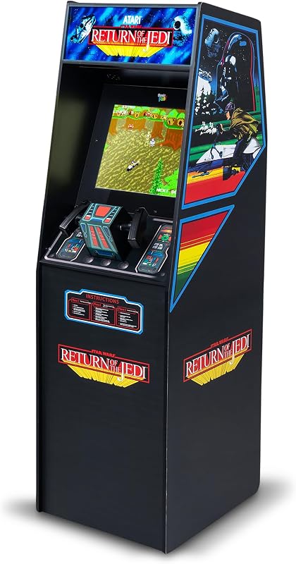 ARCADE CLASSICS Juego eléctrico independiente Atari Star Wars Ultra Series | Consola de gabinete interior clásica con pantalla de cristal líquido de 17 pulgadas para juegos en el hogar y el sótano