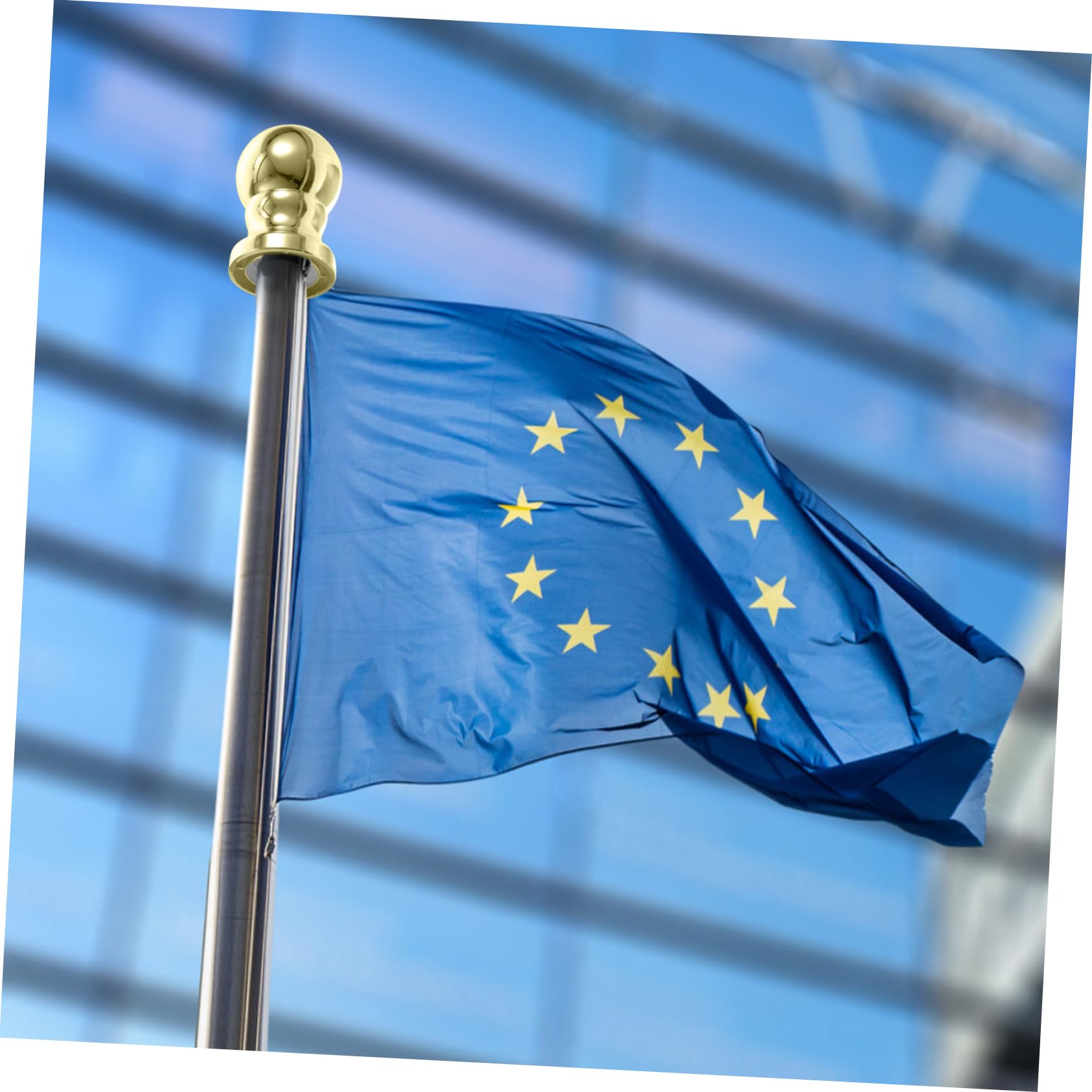 BESPORTBLE Boule Supérieure Pour Mât De Drapeau Inoxydable Doré Remplacement Élégant Pour Poteau Design Et Résistant Aux Intempéries