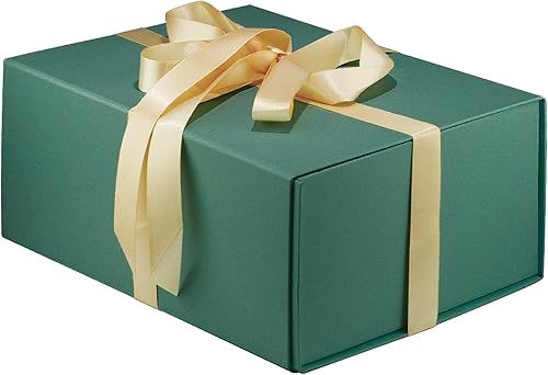 MOYEUPAC Caja de regalo de 9 x 7 x 4 pulgadas con tapa de cierre magnético para embalaje de regalo, caja de regalo para el día de San Patricio, día
