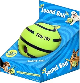 Tails Interactive Sound Ball for Dogs and Puppies| Fun Squeaky Sounds | Pet-Safe Materials| Suitable for All Dog Breeds | Size - Large Fun Giggle Sounds When Rolled or Shaken, Pets Know Best
