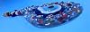 SIMA DOUBLE Blue Evil Eye Beaded Cut Colored Glass Patterned Drop Wall Ornament Evil Eye