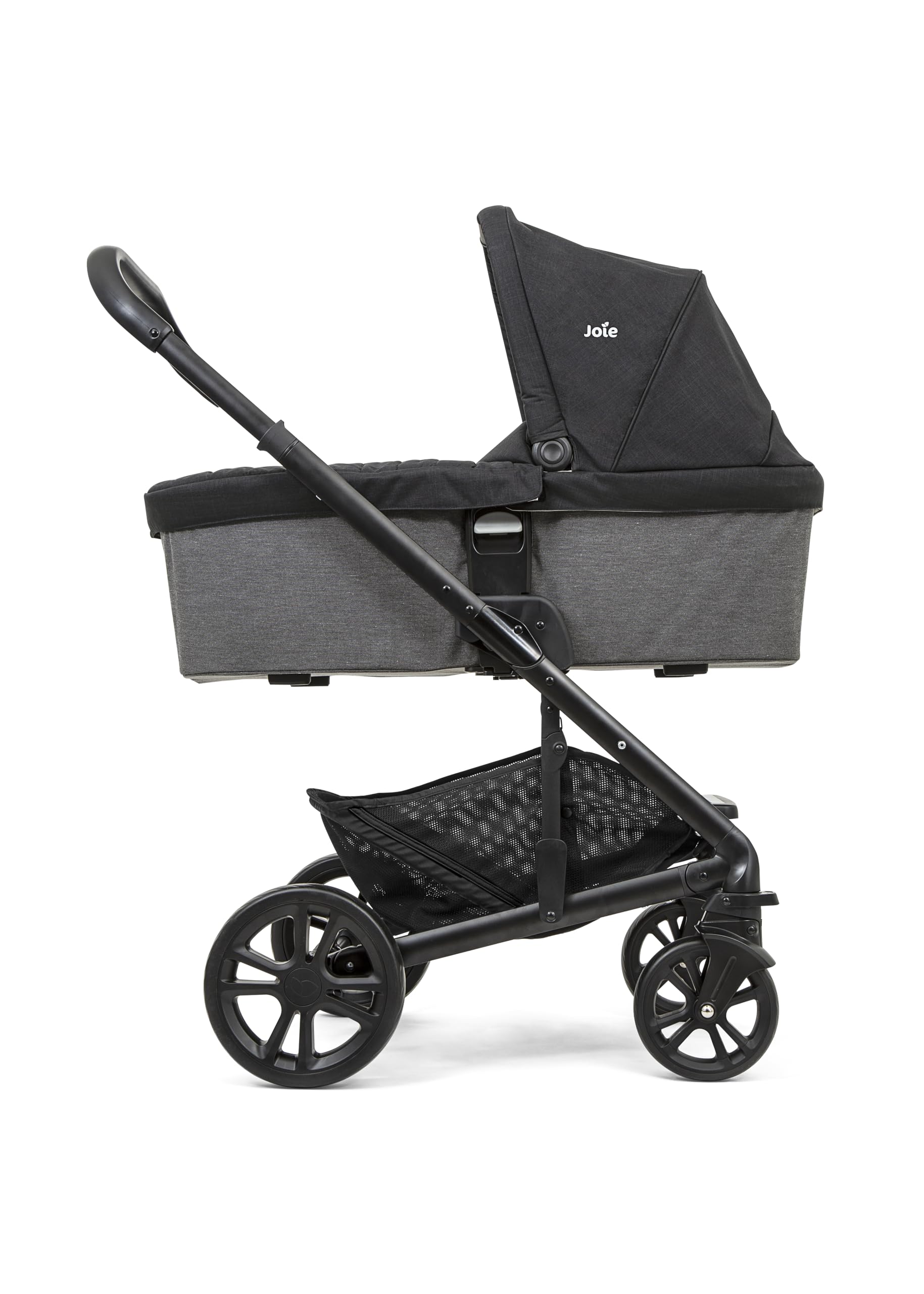 Joie Chrome Babywanne, kompatibel mit Chrome Buggy, Flache Liegefläche, UPF50+ Verdeck, Verstellbarer Schieber, Regenschutz, 0–9 kg